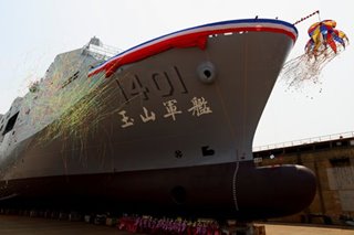 Taiwan bolsters navy with unveiling of new amphibious warfare ship