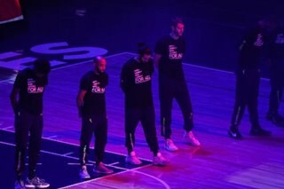 NBA players hold moment of silence for Black shooting victim ahead of rescheduled game