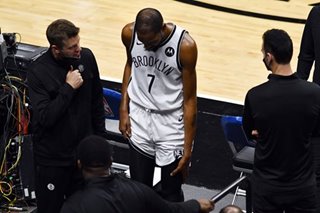 NBA: Durant injures thigh, exits Brooklyn game vs Heat