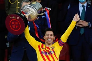 Football: Messi scores twice as Barca beat Athletic to win Copa del Rey