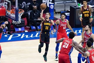 NBA: Trae, hot-shooting Hawks survive 76ers late for Game 1 upset
