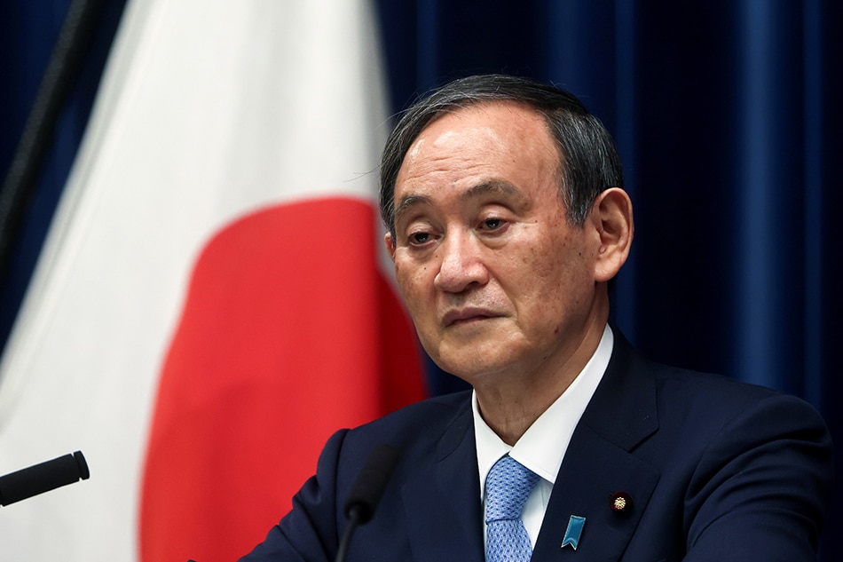 Japan Prime Minister Yoshihide Suga speaks during a news conference after the government's decision to extend a state of emergency amid the COVID-19 pandemic, at the prime minister's official residence in Tokyo, May 28, 2021. Behrouz Mehri, pool via Reuters