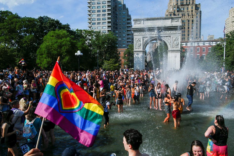 Splash for freedom: Queer Liberation March in New York