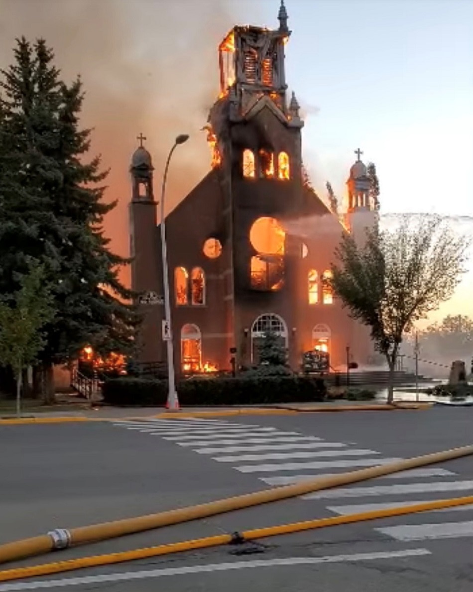 presentation church fire