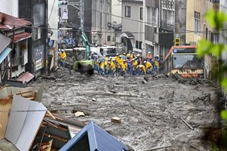 Search and rescue as 20 remain missing after Japan mudslide