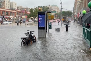 Flooding in New York as Storm Elsa expected to hit