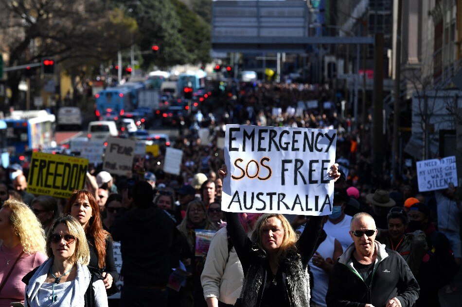 Australians may face longer lockdown after mass protests 1