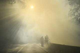Wildfire hits southern France