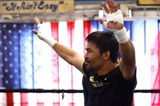 Boxing: Pacquiao, Ugas make grand arrival in Vegas