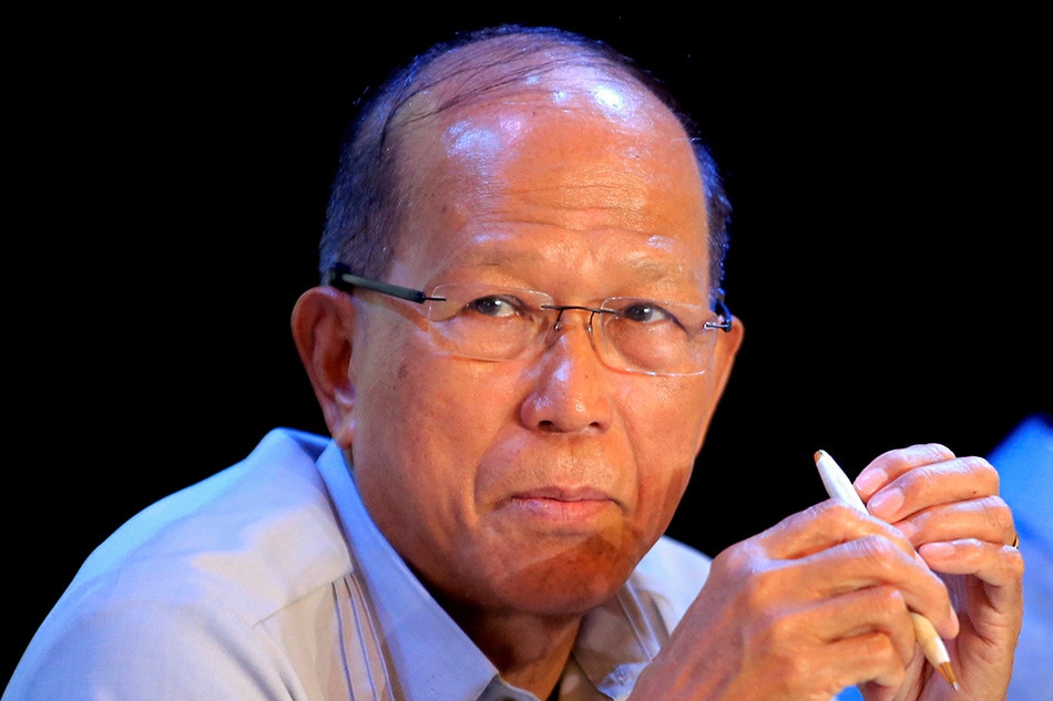 Philippine Defense Secretary Delfin Lorenzana listens to questions during a news conference inside the military headquarters of Camp Aguinaldo in Quezon City, Metro Manila, Philippines, March 14, 2017. Romeo Ranoco, Reuters/File
