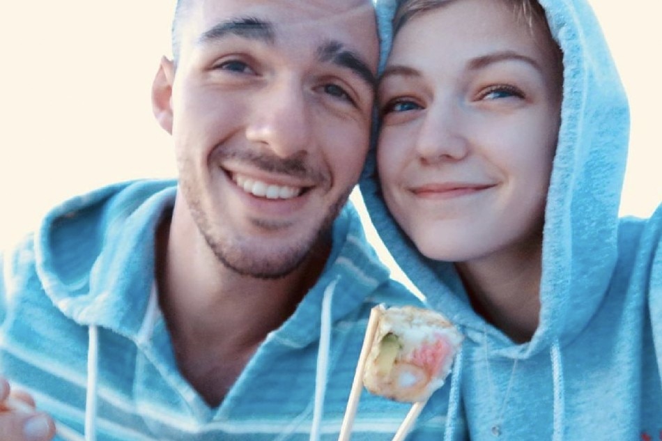 Petito, 22, who was reported missing on September 11, 2021 after traveling with her boyfriend around the country in a van and never returned home, poses for a photo with Brian Laundrie in this undated handout photo. North Port/Florida Police handout via Reuters