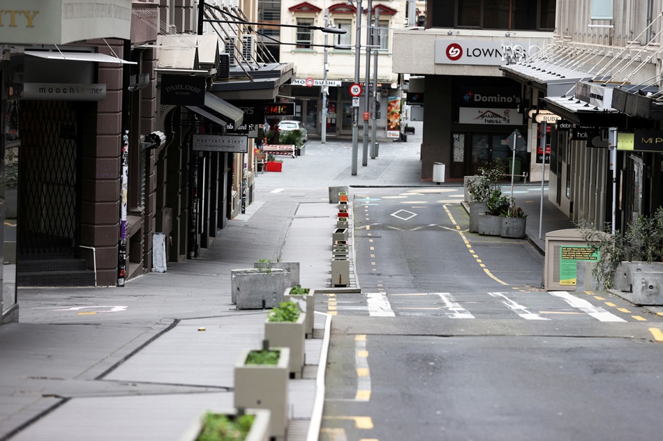 The normally bustling High Street in Auckland’s CBD is largely deserted during a lockdown to curb the spread of a coronavirus disease (COVID-19) outbreak, in Auckland, New Zealand, August 26, 2021. Fiona Goodall, Reuters File Photo