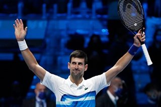Tennis: Djokovic opens Finals bid with win over Ruud