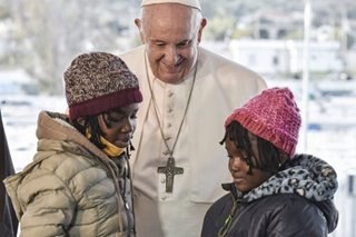 Pope Francis visits migrants in Greek Island Lesbos