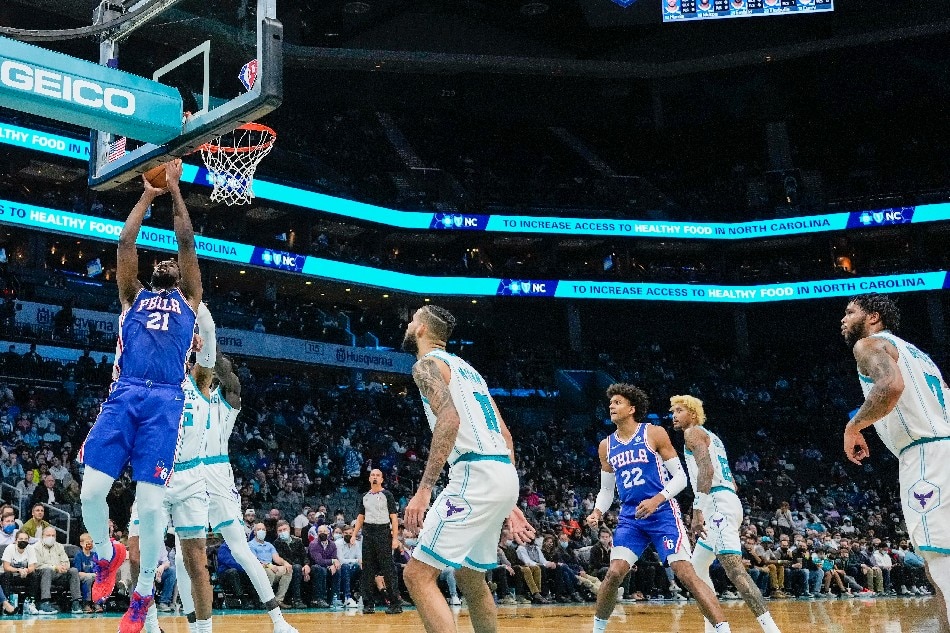 NBA: Embiid powers 76ers to OT win over Hornets | ABS-CBN News