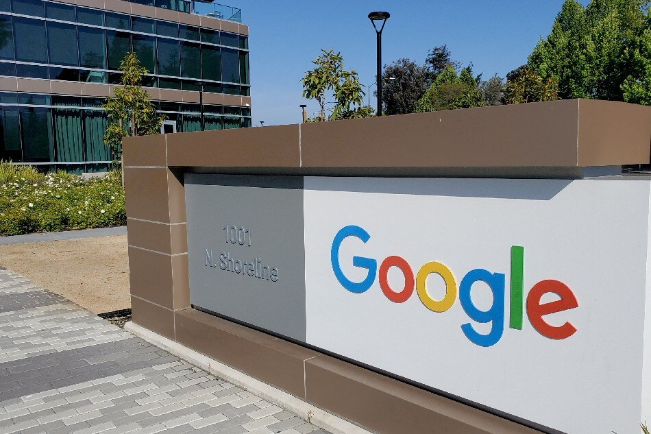 A sign is pictured outside a Google office near the company's headquarters in Mountain View, California, U.S., May 8, 2019. Paresh Dave, Reuters/File Photo