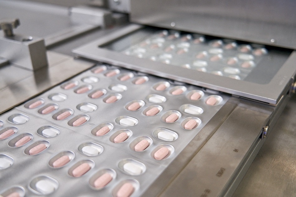 Paxlovid, a Pfizer's coronavirus disease pill, is seen manufactured in Ascoli, Italy, in this undated handout photo obtained by Reuters on November 16, 2021. Pfizer handout via Reuters/file