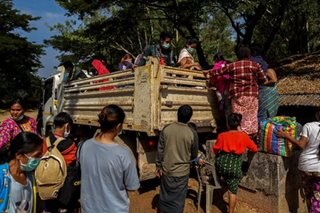 Myanmar airstrikes displace more people along border