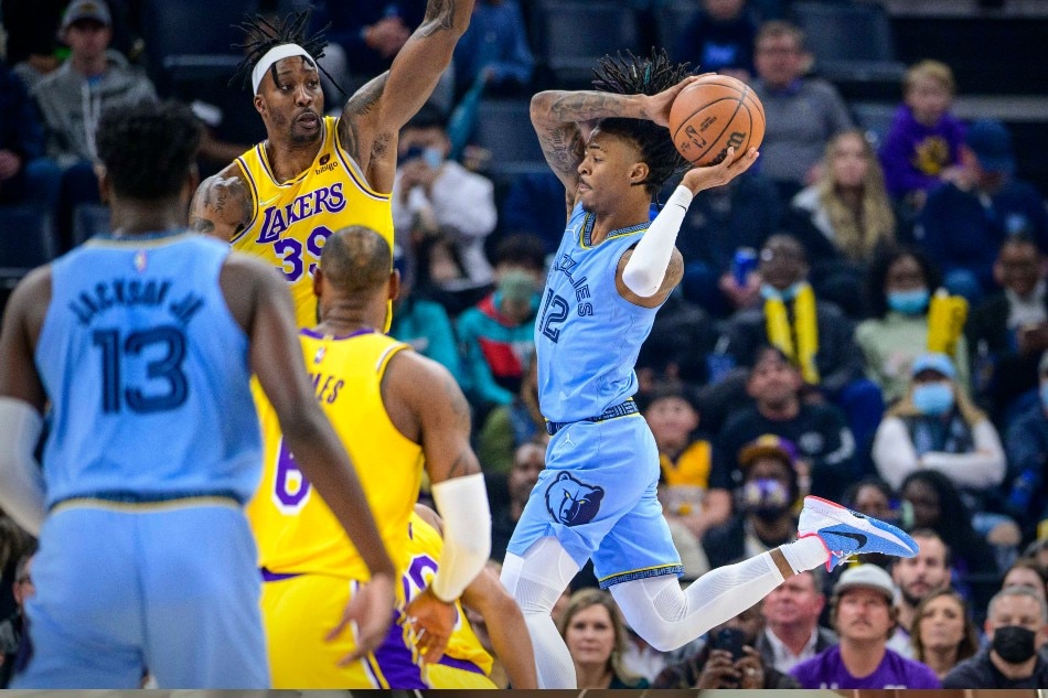 Morant has 27 points, 14 assists as Grizzlies defeat Lakers