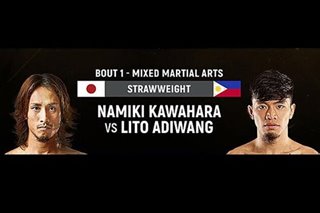 MMA: Japan's Kawahara guarantees impressive win over PH's Adiwang