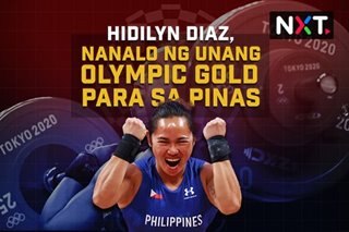 Hidilyn Diaz, nagwagi ng unang Olympic gold ng Pilipinas