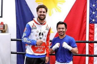 LOOK: NBA star Klay Thompson visits Manny Pacquiao at Wild Card Gym