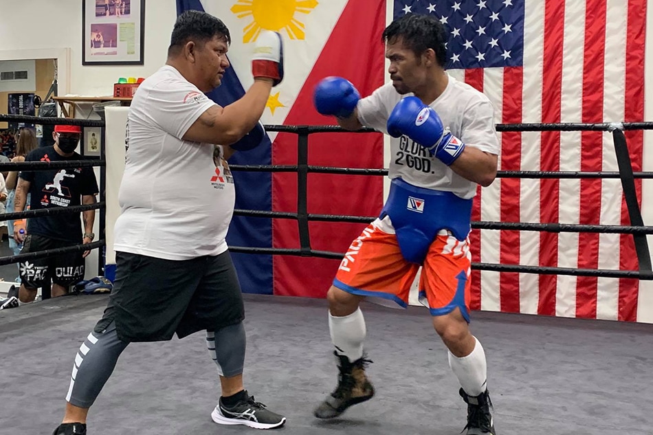 Manny Pacquiao with Buboy Fernandez