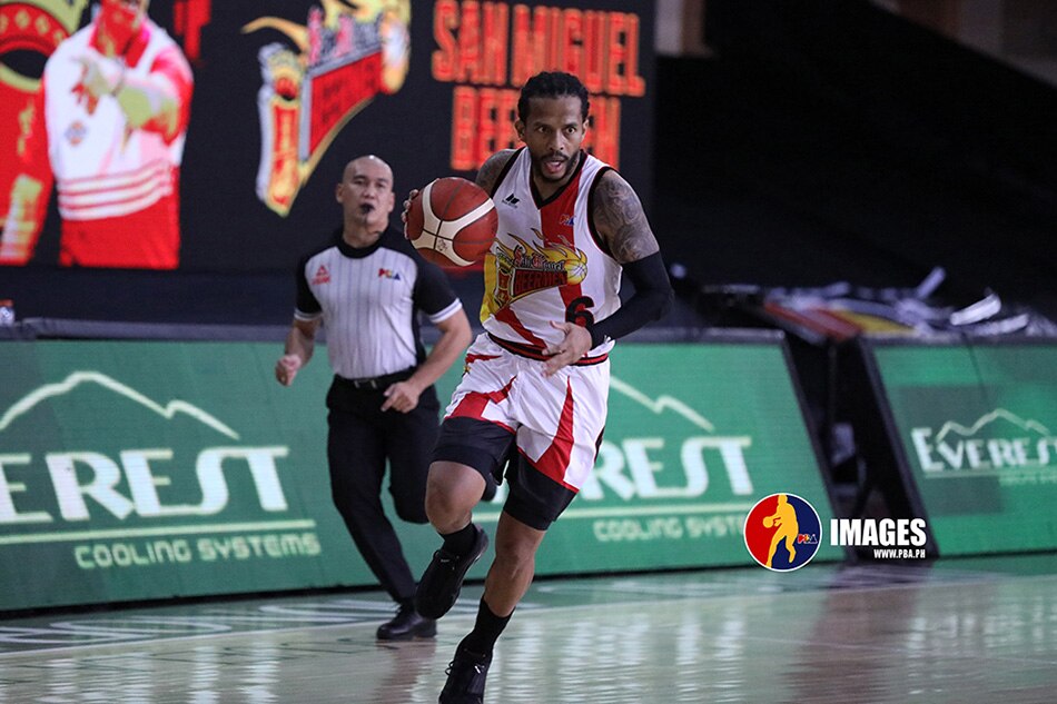 San Miguel point guard Chris Ross is now at No. 6 in the PBA's list of all-time steals leaders. PBA Media Bureau