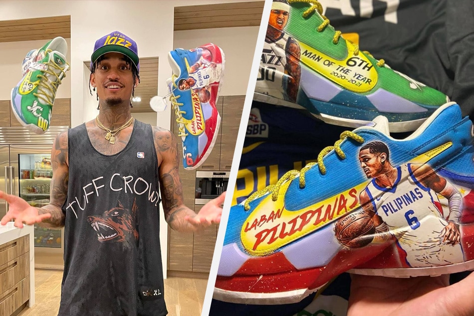 Clarkson gets Jazz, Gilas-inspired custom sneakers from Filipino