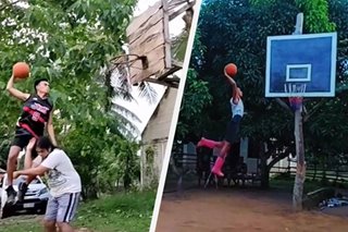 Pinoy viral sa paggaya ng dunk nina LeBron, Jordan