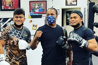 Boxing: Ancajas trains with Porter at Wild Card