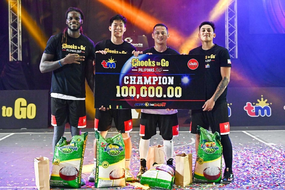 Manila HeiHei took home a P100,000 prize after ruling the Chooks-to-Go Pilipinas 3x3 Invitational. Handout photo.