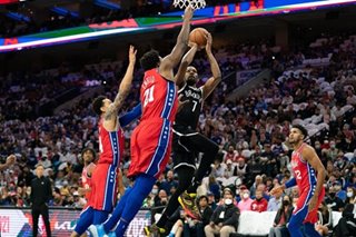 Durant's triple-double leads Nets past 76ers
