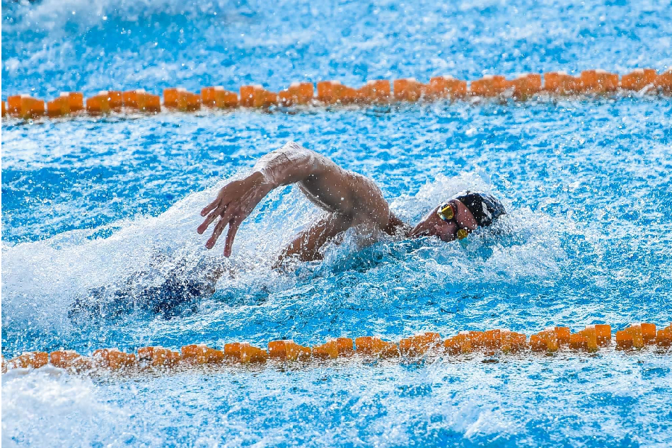 Filipino swimmer Seb Wong in action at the PSI Swimming National Selection meet. Handout photo.