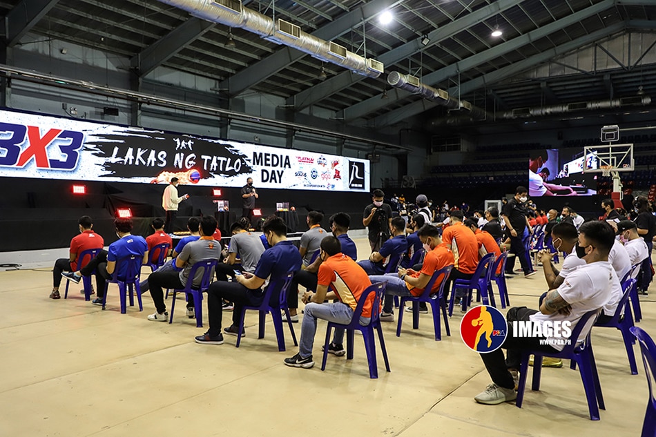 Scenes during the official draw ahead of the PBA 3x3 tournament. PBA Media Bureau