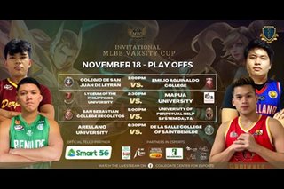 Letran, EAC to headline CCE playoff opener