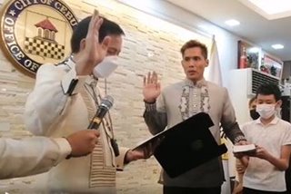 Ex PBA star Hontiveros sworn in as Cebu vice mayor