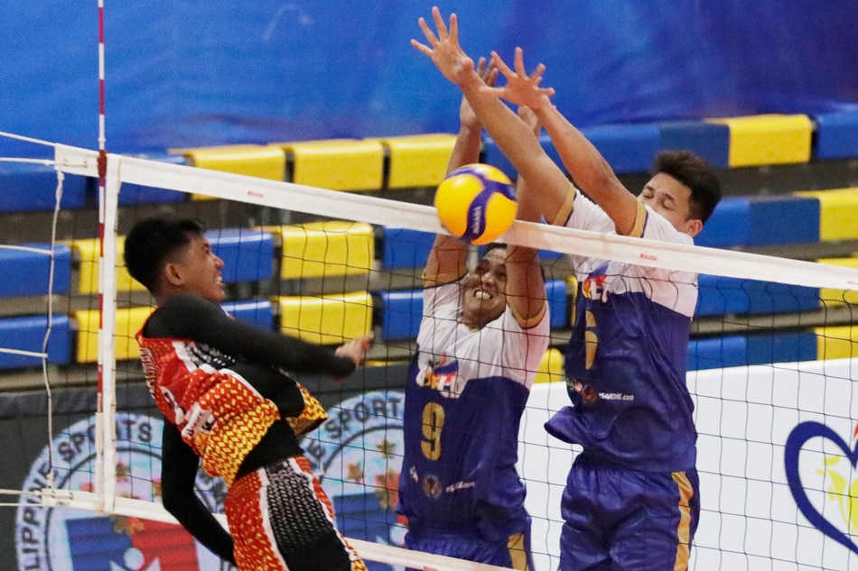  Action between Go for Gold and the debuting Basilan Steel Spikers in the PNVF Champions League. PNVF Photo.