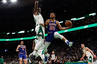 NBA: Curry, Wiggins help Warriors hold off Celtics
