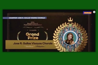 Grand prize sa 2021 Busan choral festival & competition, nasungkit ng Filipino choral group 