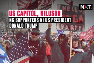 US Capitol, nilusob ng supporters ni US President Donald Trump