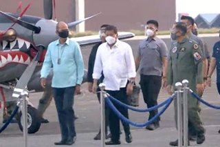 Duterte checks new military air assets