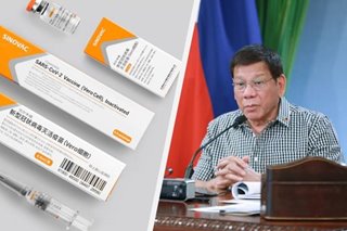 Duterte mangunguna sa pagsalubong sa Sinovac vaccines sa Linggo