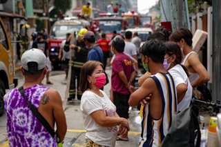 Fire hits residential area in Sta. Ana, Manila
