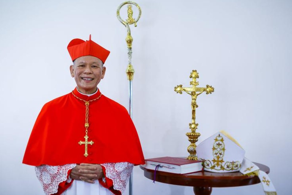 &#39;Gift to church in Philippines&#39;: Manila&#39;s incoming archbishop receives cardinal&#39;s insignia 1