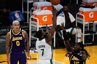 NBA: Jaylen Brown's 40-point effort fuels Celtics' win over Lakers