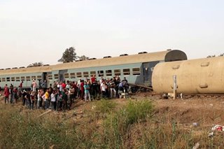 Nearly 100 people injured after train derails in Egypt