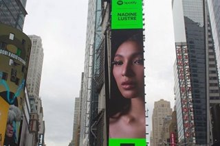 ‘We made it to NYC!’ Nadine Lustre shown on Times Square billboard