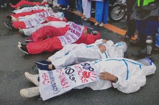 Health workers idinaing ang kawalan ng dayalogo kay Duterte sa benepisyo