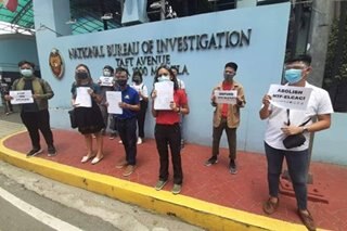 Youth groups nagpapasaklolo sa CHR, NBI dahil sa umano'y red-tagging